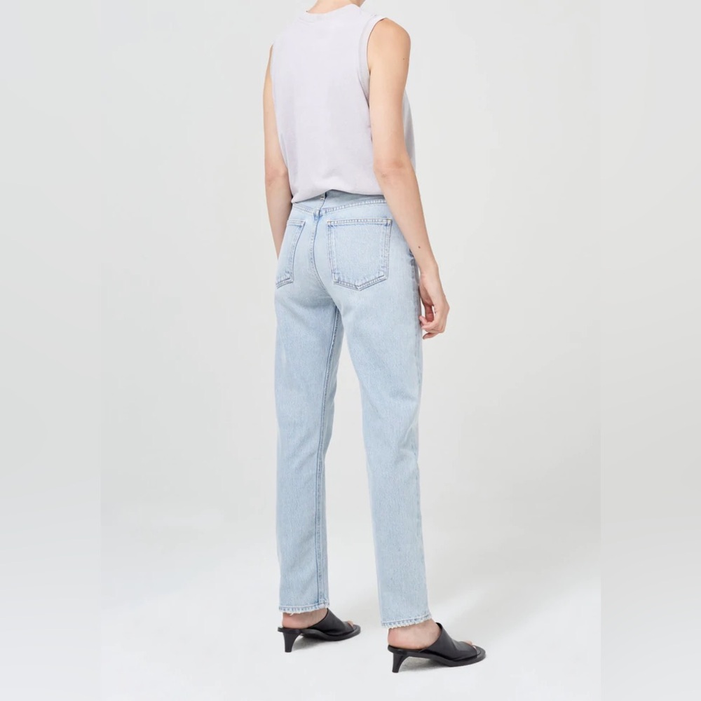 AGOLDE 100% Organic Cotton Mia Jeans in Scene - Picture 2 of 8